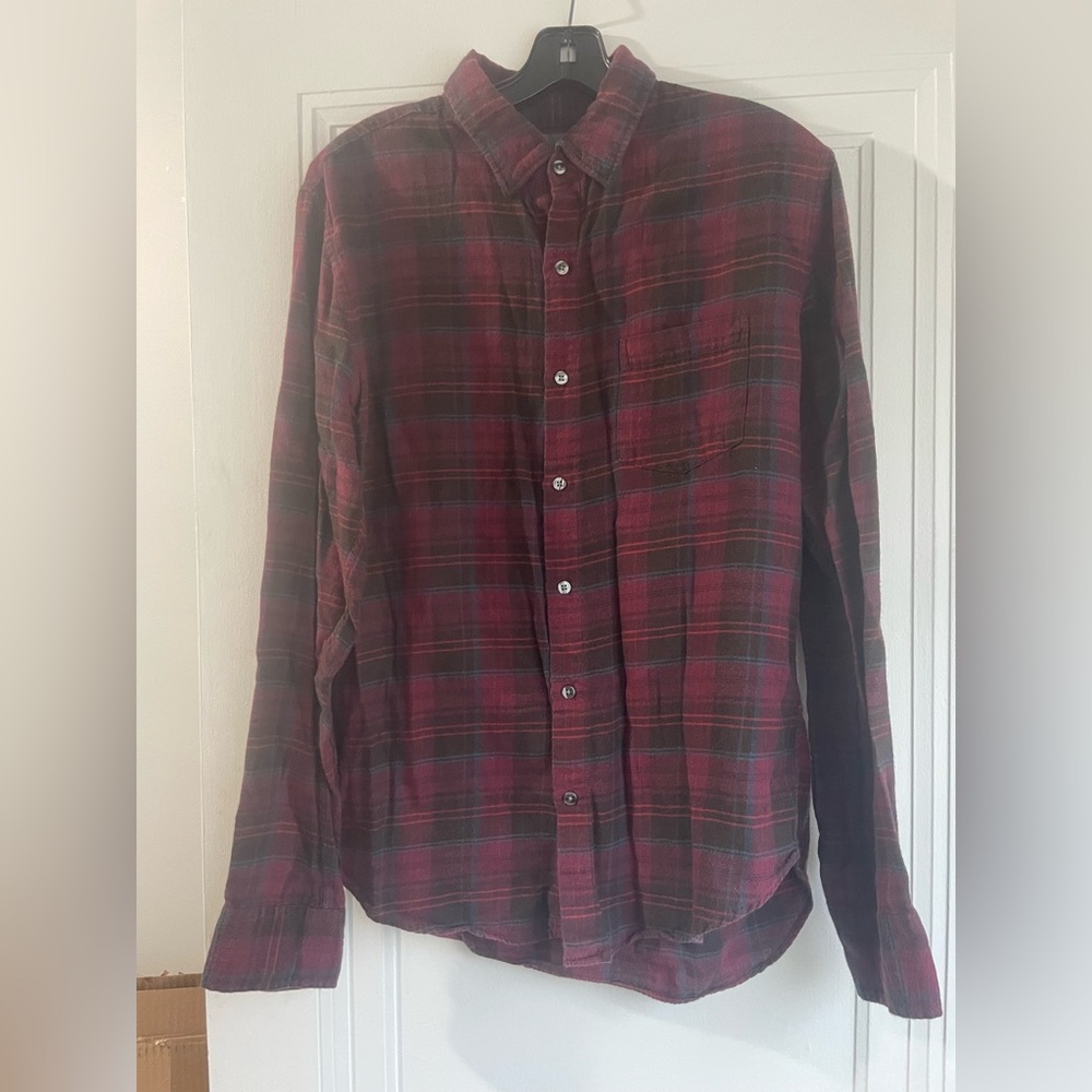 NWOT Bonobos Red and Black Plaid Casual Shirt